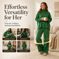Women's Cozy Turtleneck Sweater and Wide-Leg Pants Set