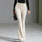 Women's High-Waisted Velvet Flare Pants