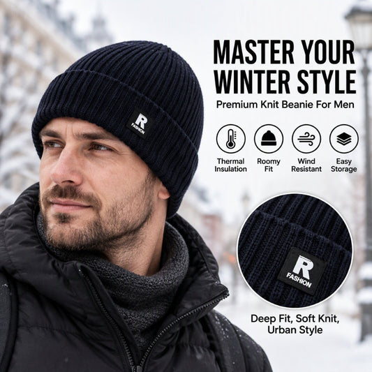 Men's Slouchy Knit Warm Skull Cap