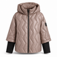 Women's Loose Fit Hooded Patchwork Cotton Long Sleeve Autumn Winter Coat