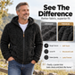 Men's Textured Sherpa Zip-Up Hooded Jacket
