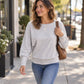Women's Casual Batwing Sleeve Sweater