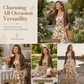 Women's Vintage Floral Slip Dress and Cropped Ribbed Knit Cardigan 2-Piece Set