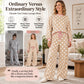 Women's Polka Dot Sweatshirt & Wide-Leg Pants Set