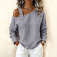 💖Black Friday Mega Deal – 50% off!💖✨Women's Long Sleeve Asymmetric Off-Shoulder Top