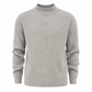 Men's Mock Neck Solid Color Knit Sweater