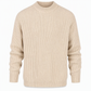 Men's Mock Neck Solid Color Knit Sweater