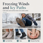 Women's Slip On Snow Boots Warm Comfortable Non Slip Winter Cotton Shoes with Wide Fit