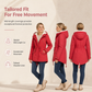Women's Hooded Fleece-Lined Padded Winter Coat