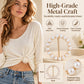 Elegant Metal Shirt Corner Buckle