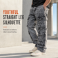 👖 Retro Washed Wide Leg Cargo Jeans Y2K High Street Denim Pants with Pockets