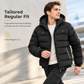 Men's Casual Winter Short Cotton-Padded Warm Insulated Coat