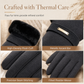 Women's Winter Thermal Touchscreen Gloves Windproof Warm Gloves for Outdoor Cycling and Driving