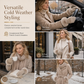 Women's Winter Thermal Touchscreen Gloves Windproof Warm Gloves for Outdoor Cycling and Driving