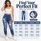 Women's Stretchy Floral Embroidered Skinny Jeans