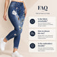 Women's Stretchy Floral Embroidered Skinny Jeans