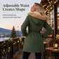 Women's Winter Parka Coat with Faux Fur Hood