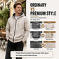 Men's Warm-Lined Full-Zip Hooded Sweatshirt