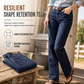 Women's Classic Straight Leg Stretchy Denim Jeans