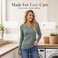 Women's Elegant V-Neck Knit Top