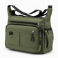 Men's Large Capacity Crossbody Bag Durable Multi Pocket Business Casual Shoulder Bag