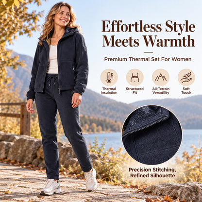 Unisex Casual Thermal Jacket and Pants Set
