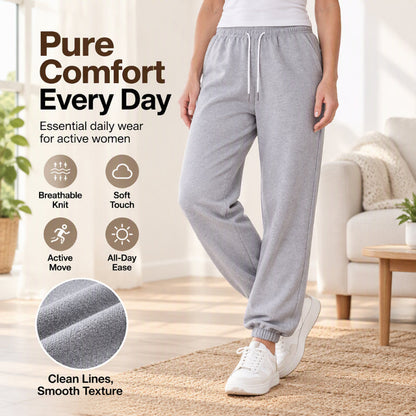 Women's Casual Athletic Joggers with Drawstring