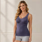 Women's Slim Fit Thermal Camisole with Built-In Bra