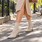 Women's Chic Pointed Toe Knit Stiletto Boots