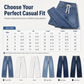 Women's Casual Loose Fit Wide Leg Denim Jeans