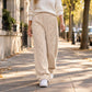 Women's Plush Textured Wide-Leg Lounge Pants