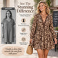 Women's Vintage Floral Print Long Sleeve V-Neck Dress
