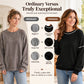 👕 Relaxed Easy Comfort, Clean Neckline | Women's Casual Loose Crewneck Sweatshirt