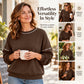 👕 Relaxed Easy Comfort, Clean Neckline | Women's Casual Loose Crewneck Sweatshirt