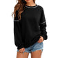 👕 Relaxed Easy Comfort, Clean Neckline | Women's Casual Loose Crewneck Sweatshirt