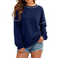 👕 Relaxed Easy Comfort, Clean Neckline | Women's Casual Loose Crewneck Sweatshirt