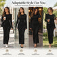 Women's Long Sleeve Slim-Fit Fishtail Maxi Dress