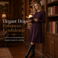 Women's Casual Loose Fit Solid Color Long Sleeve Crew Neck Dress