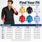 Men's Business Casual Contrast Long Sleeve Shirt