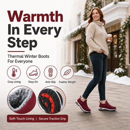Unisex Winter Warm Slip-On Snow Shoes