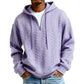 Men's Cable Knit Half-Zip Hooded Sweatshirt