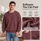 Men's Waffle Knit Crewneck Sweatshirt