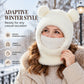 🌸Hot Sale 50% OFF💖3-in-1 Winter Bear Hat with Scarf & Mask