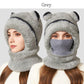 🌸Hot Sale 50% OFF💖3-in-1 Winter Bear Hat with Scarf & Mask