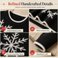 Women's Christmas Snowflake Jacquard Knit Sweater Crew Neck Loose Fit Pullover for Autumn and Winter