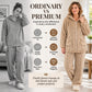 Women's Plush Cable Knit Hooded Jacket & Pants Set