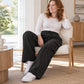 Women's Cargo Jeans with Elastic Drawstring Waist