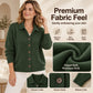 Women's Collared Button-Down Knit Cardigan