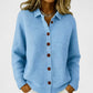Women's Collared Button-Down Knit Cardigan