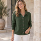 Women's Collared Button-Down Knit Cardigan